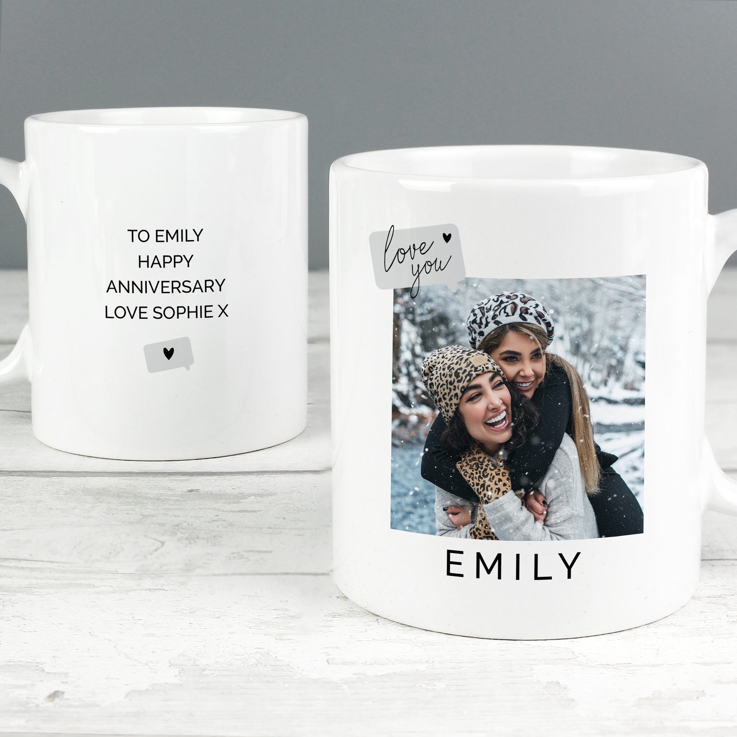 Personalised Love You Snapshot Photo Upload Mug - MK&JD Gifts