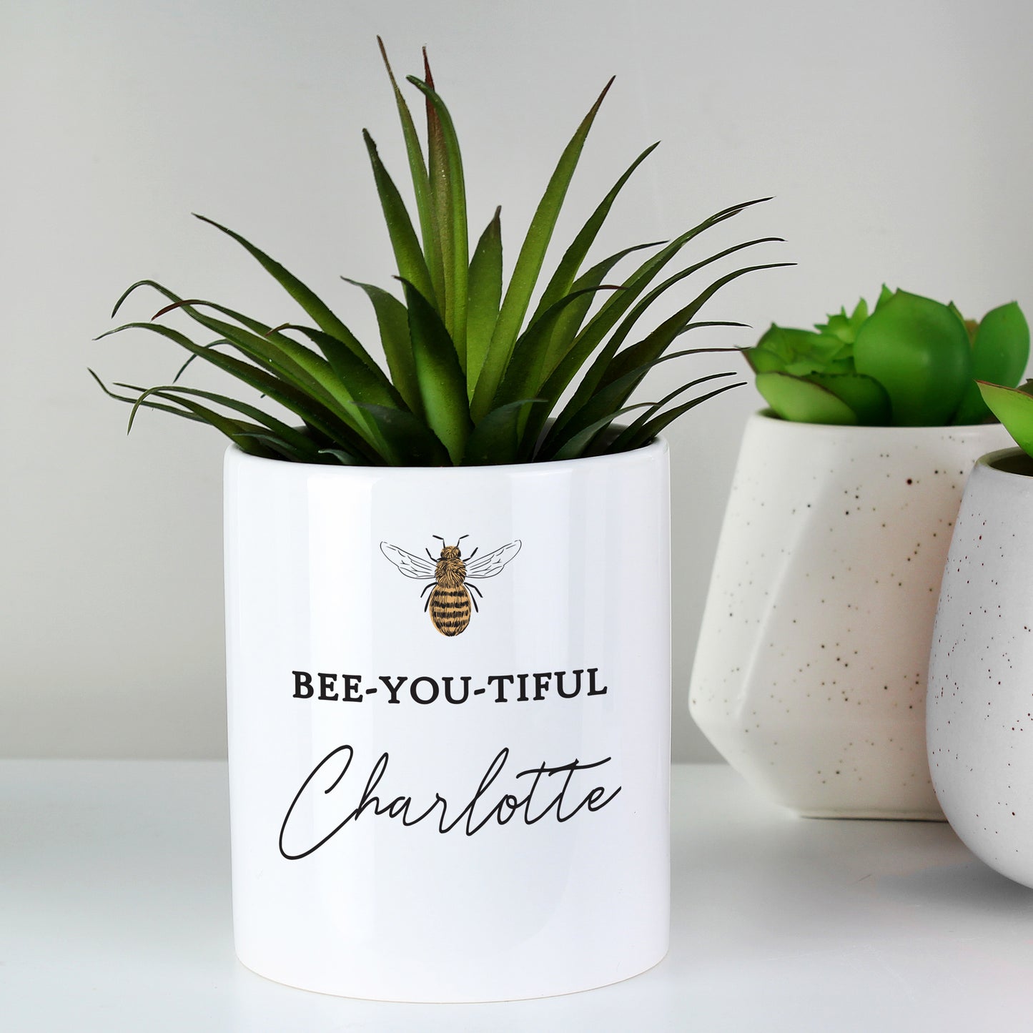 Personalised Bee-u-tiful Ceramic Storage Pot - MK&JD Gifts