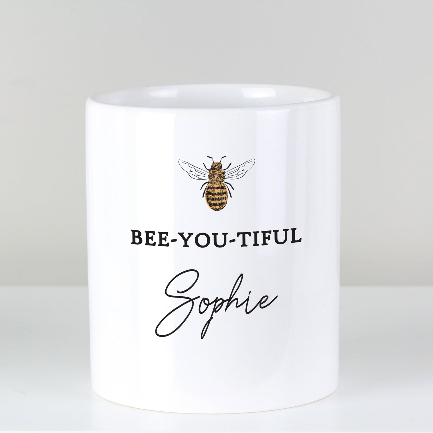 Personalised Bee-u-tiful Ceramic Storage Pot - MK&JD Gifts