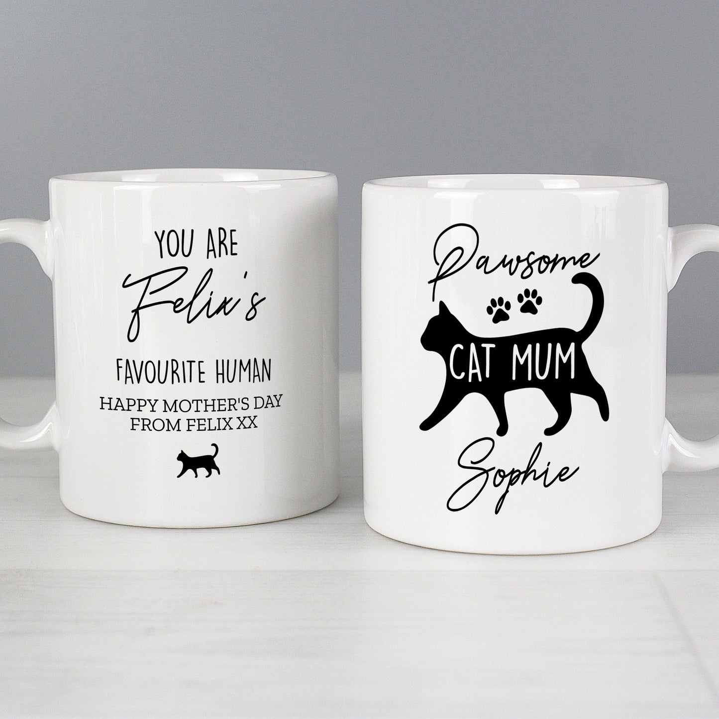 Personalised Pawsome Cat Mum Mug - MK&JD Gifts