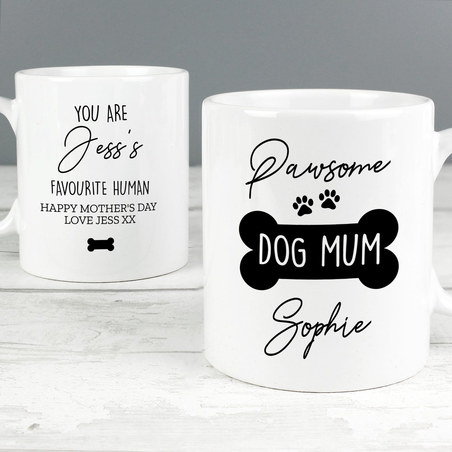 Personalised Pawsome Dog Mum Mug - MK&JD Gifts