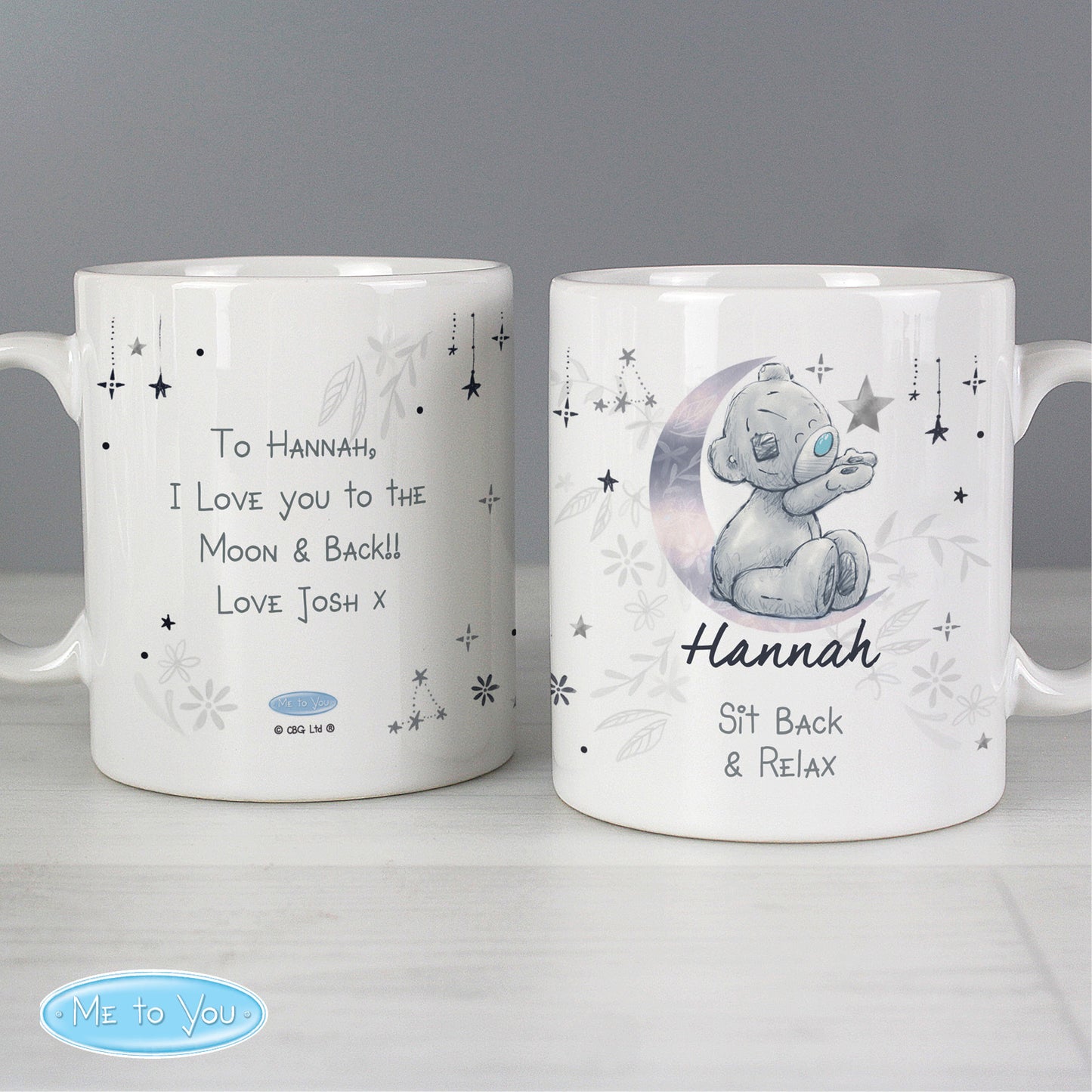 Personalised Moon & Stars Me To You Mug - MK&JD Gifts