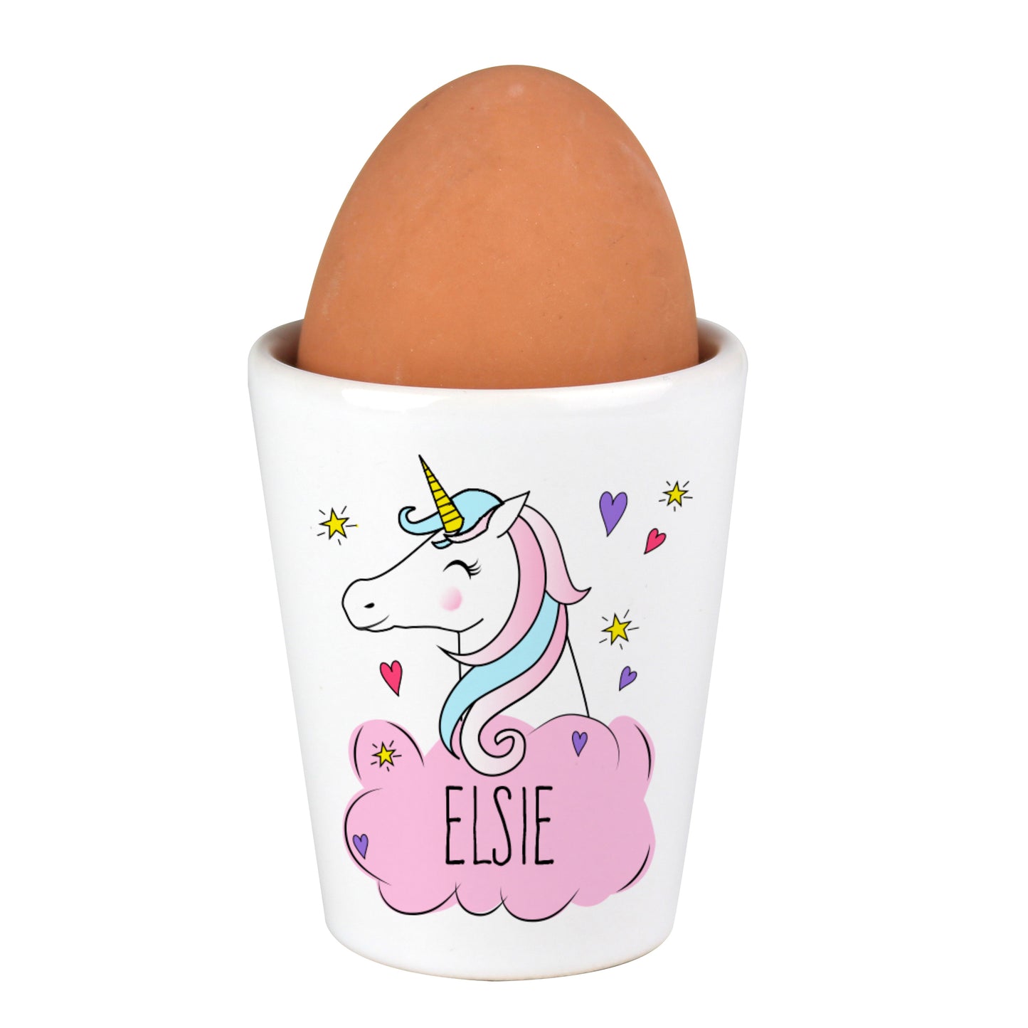 Personalised Unicorn Egg Cup - MK&JD Gifts