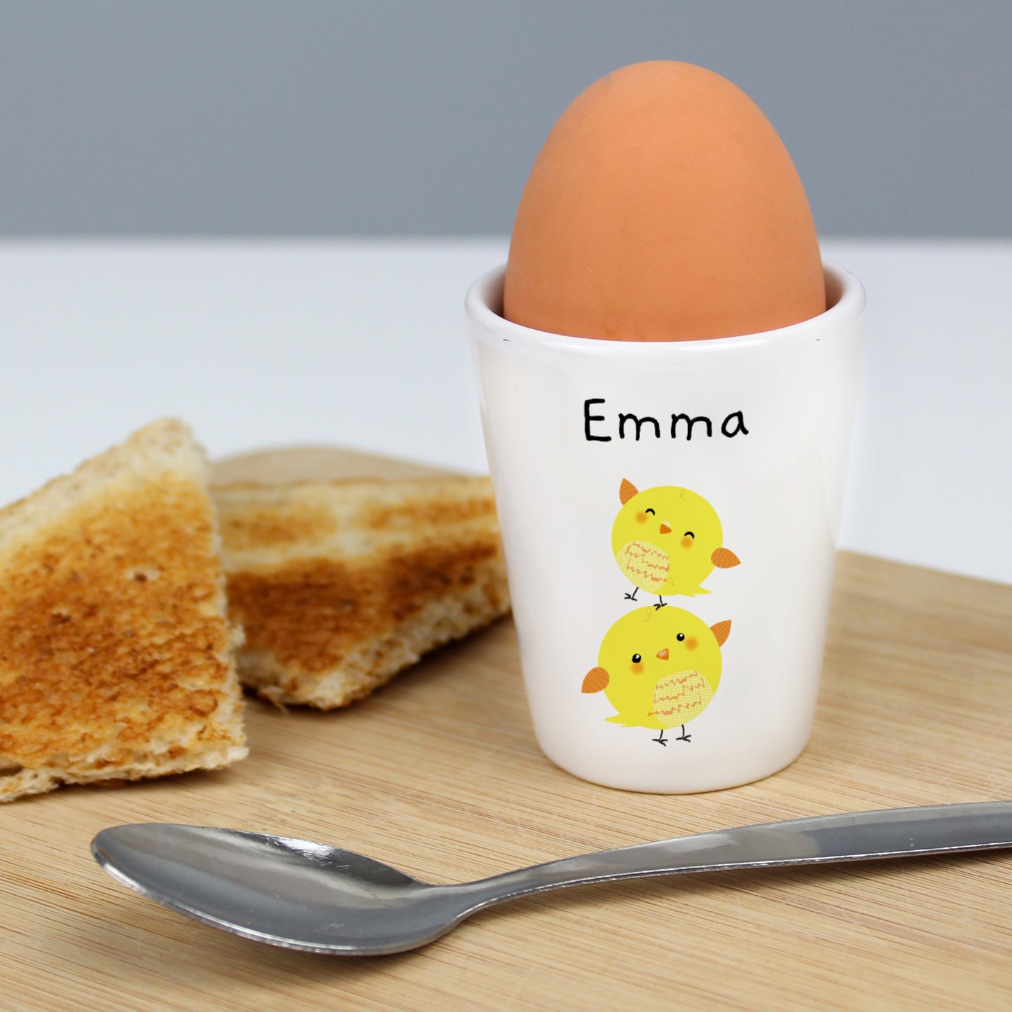 Personalised Easter Chicks Egg Cup - MK&JD Gifts