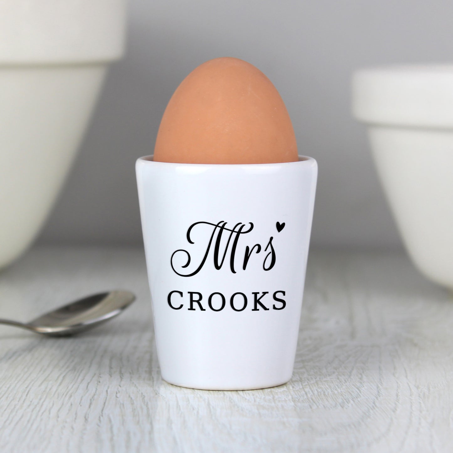 Personalised Mrs Egg Cup - MK&JD Gifts