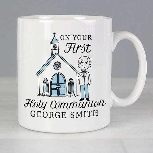 Personalised Boys First Holy Communion Mug - MK&JD Gifts