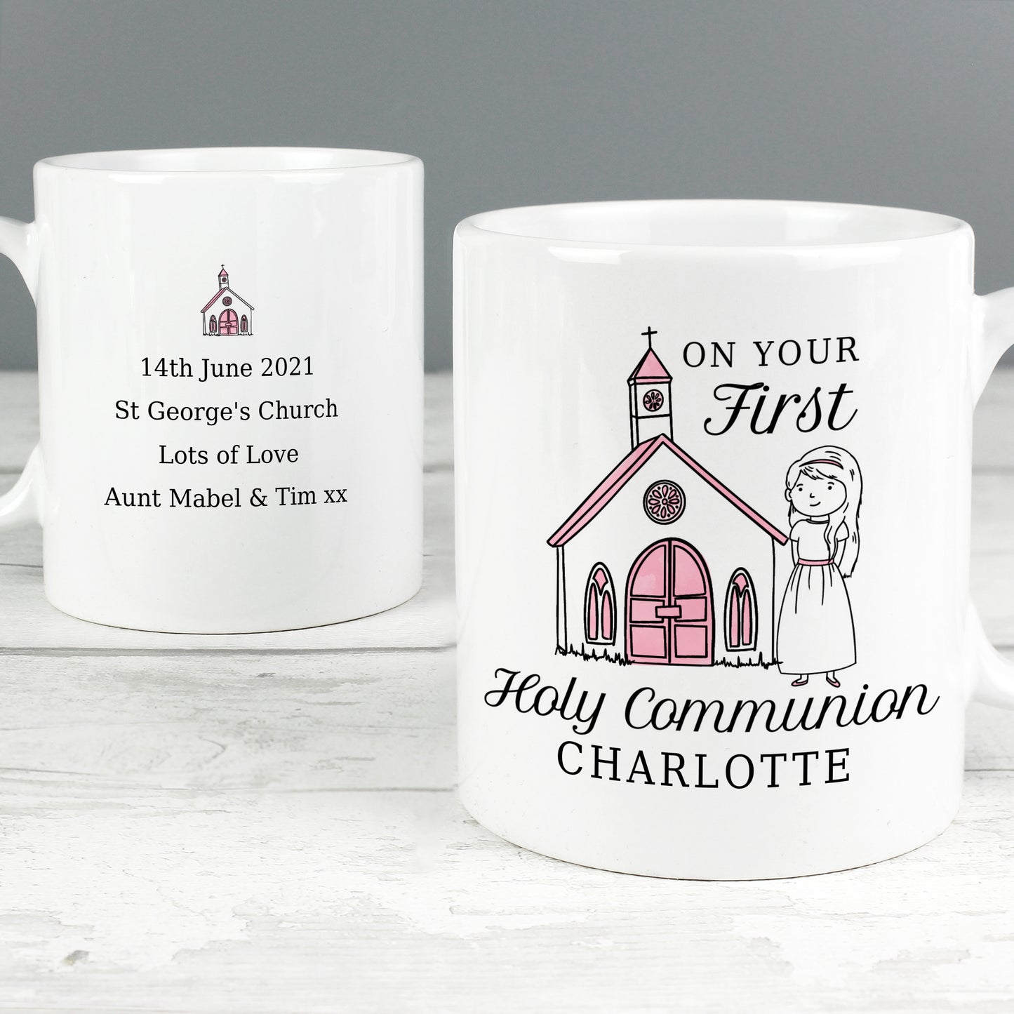 Personalised Girls First Holy Communion Mug - MK&JD Gifts