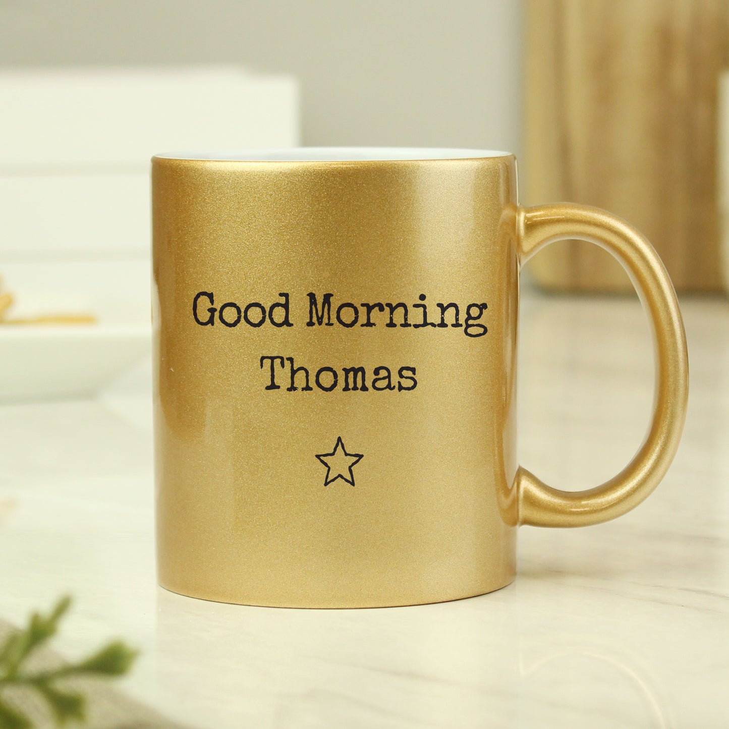 Personalised Free Text Gold Mug - MK&JD Gifts