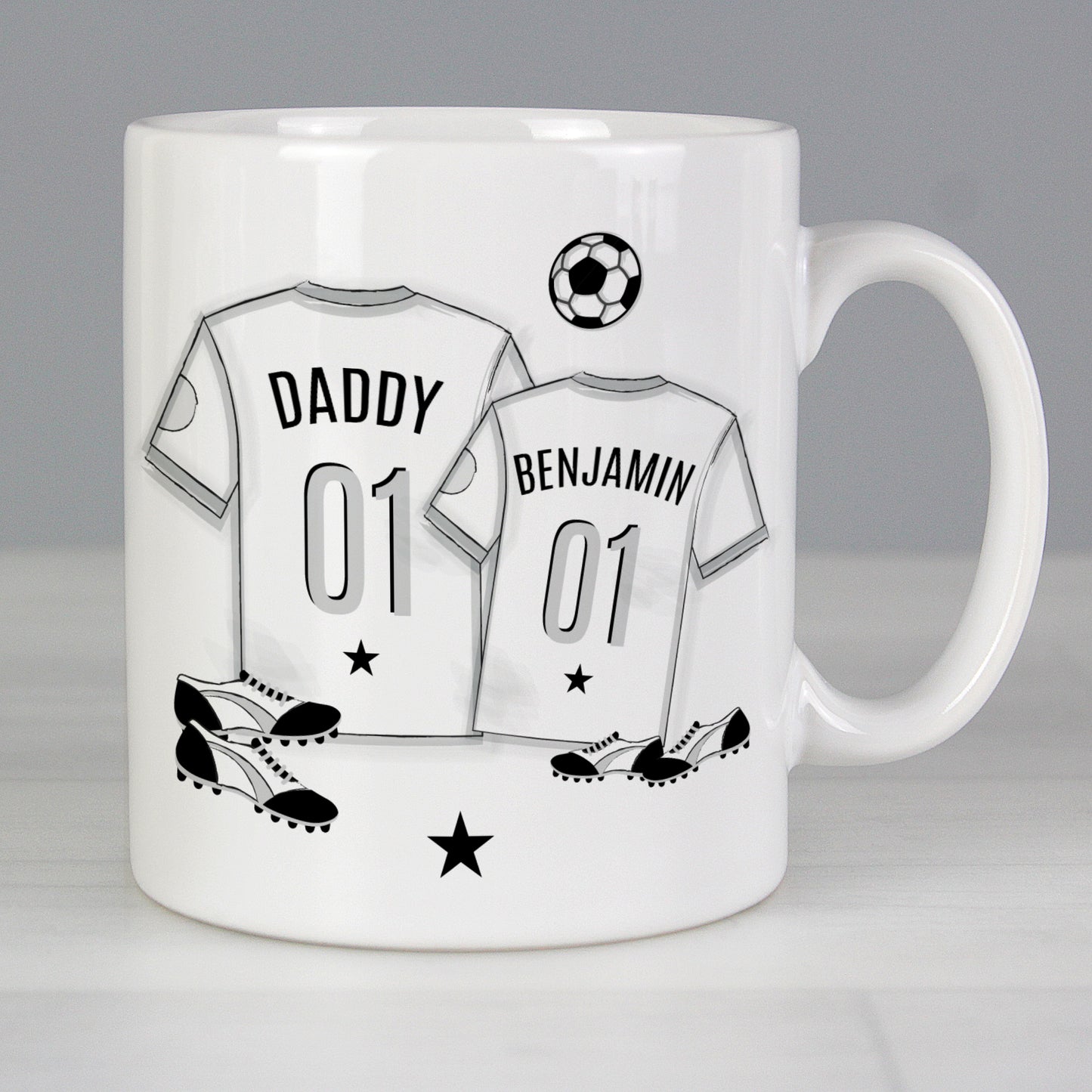 Personalised Football Mini Me Mug - MK&JD Gifts