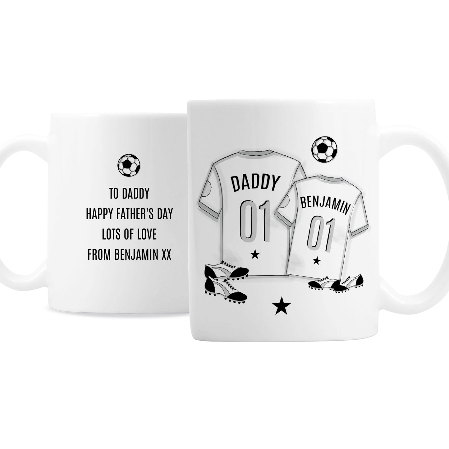 Personalised Football Mini Me Mug - MK&JD Gifts