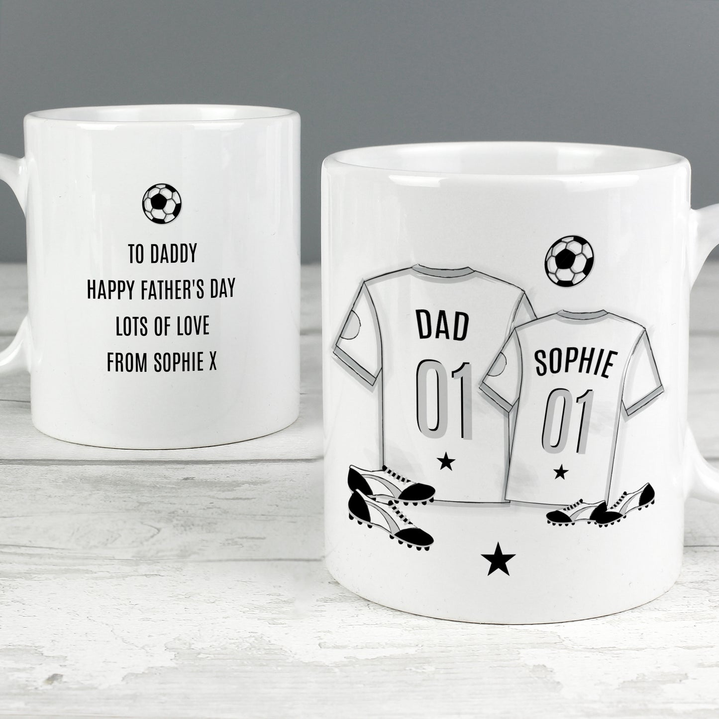 Personalised Football Mini Me Mug - MK&JD Gifts