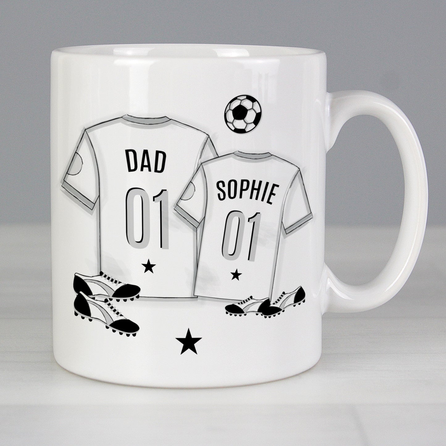Personalised Football Mini Me Mug - MK&JD Gifts