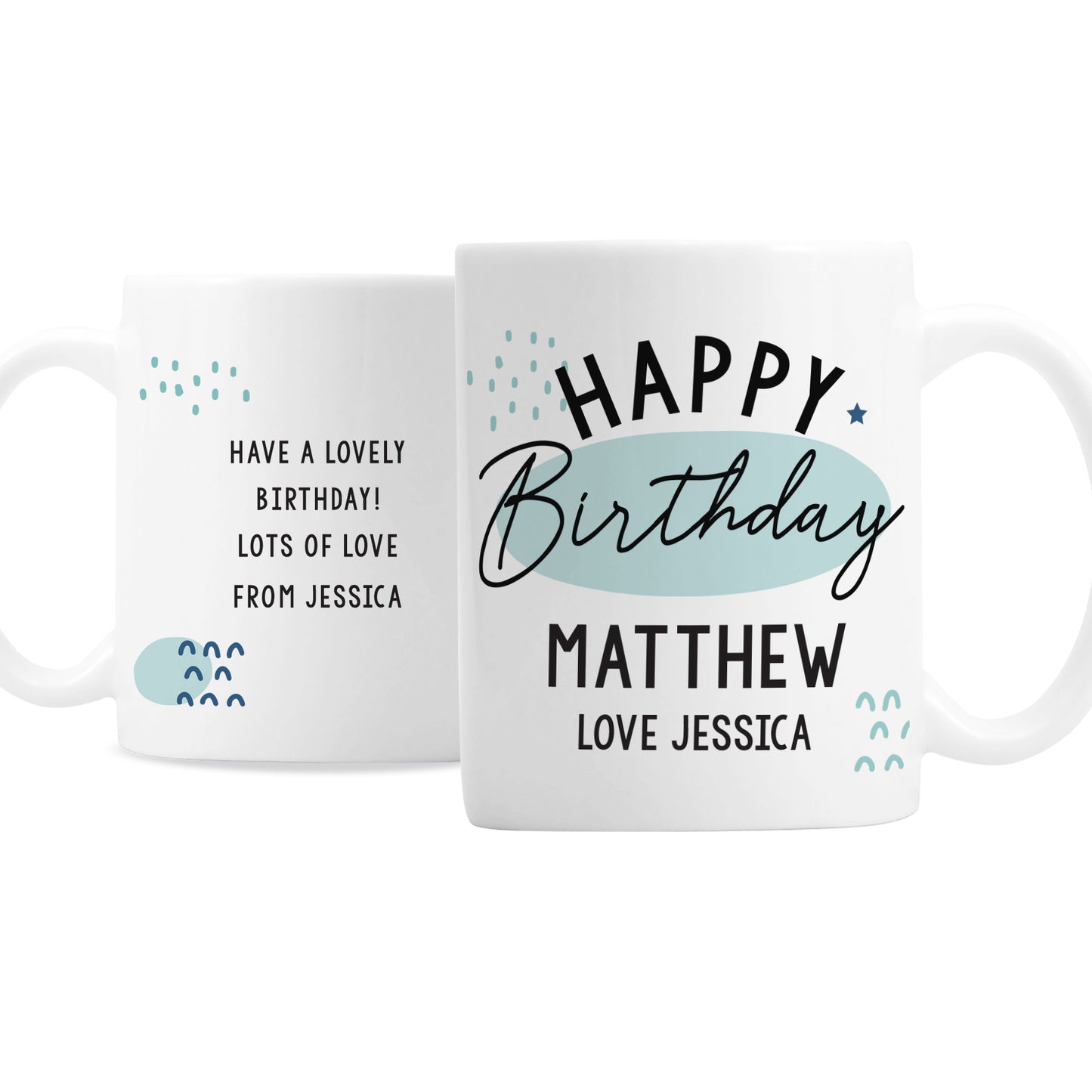 Personalised Happy Birthday Mug - MK&JD Gifts