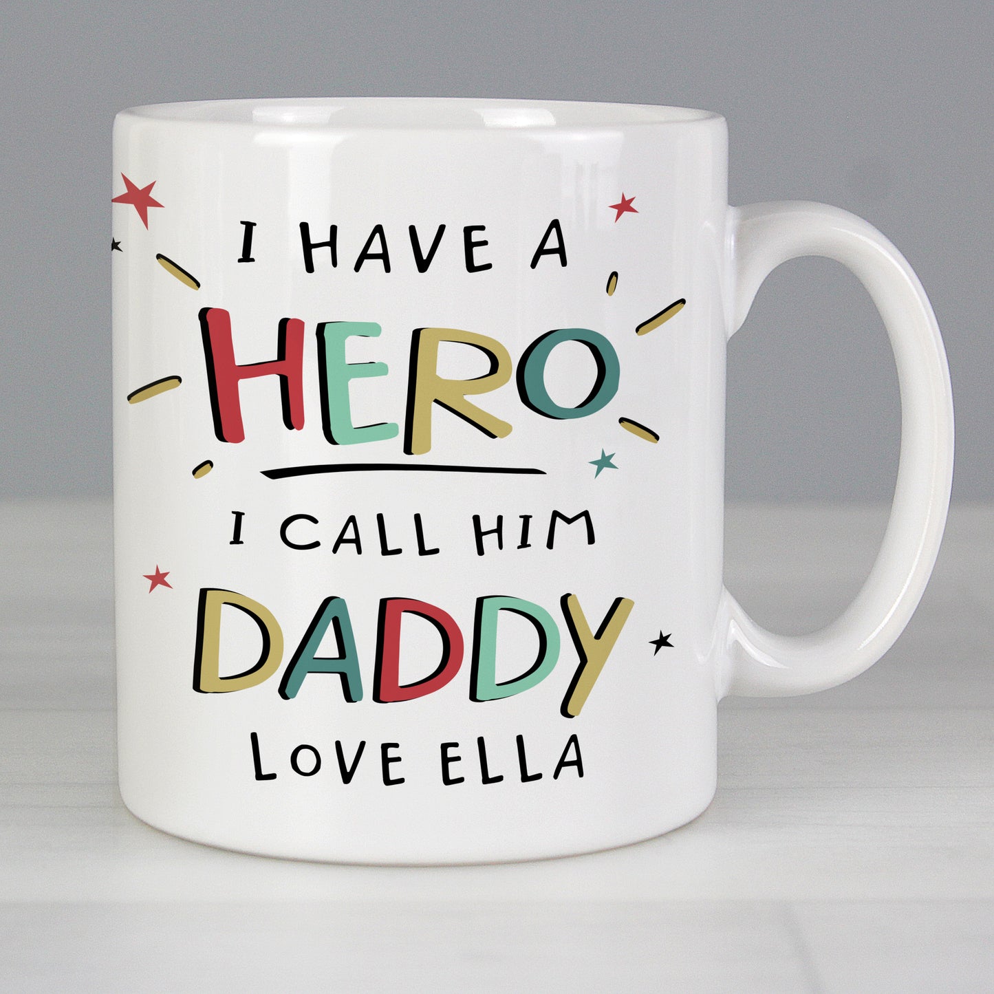 Personalised I Have A Hero Mug - MK&JD Gifts