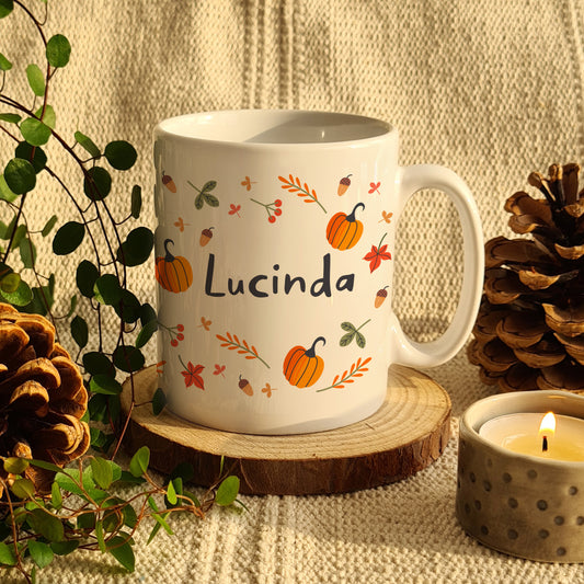 Personalised Pumpkin Mug - MK&JD Gifts