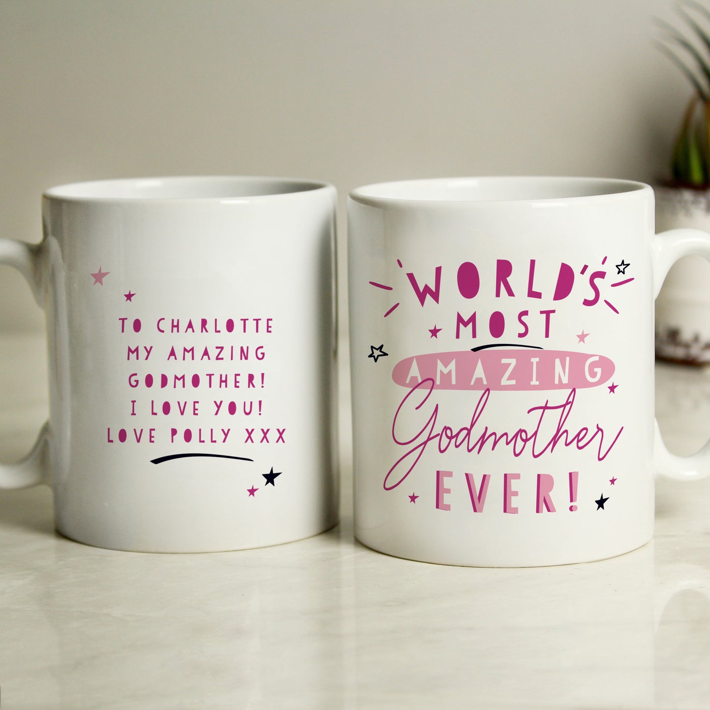 Personalised World's Most Amazing Godmother Mug - MK&JD Gifts