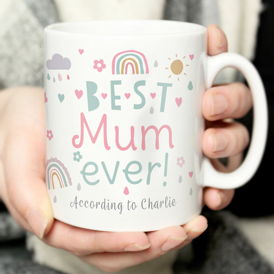 Personalised Best Ever Rainbows & Sunshine Mug - MK&JD Gifts