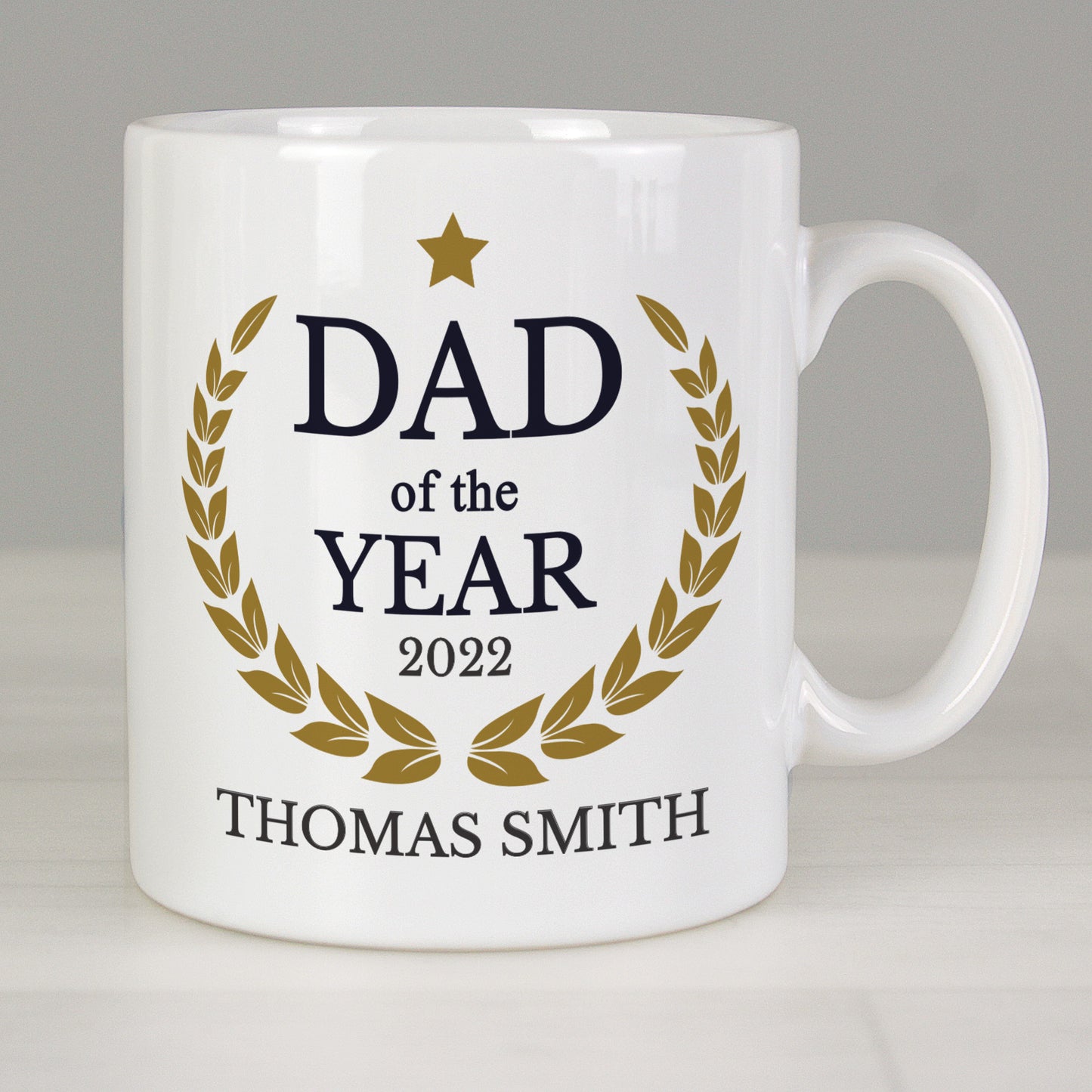 Personalised Dad of the Year Mug - MK&JD Gifts