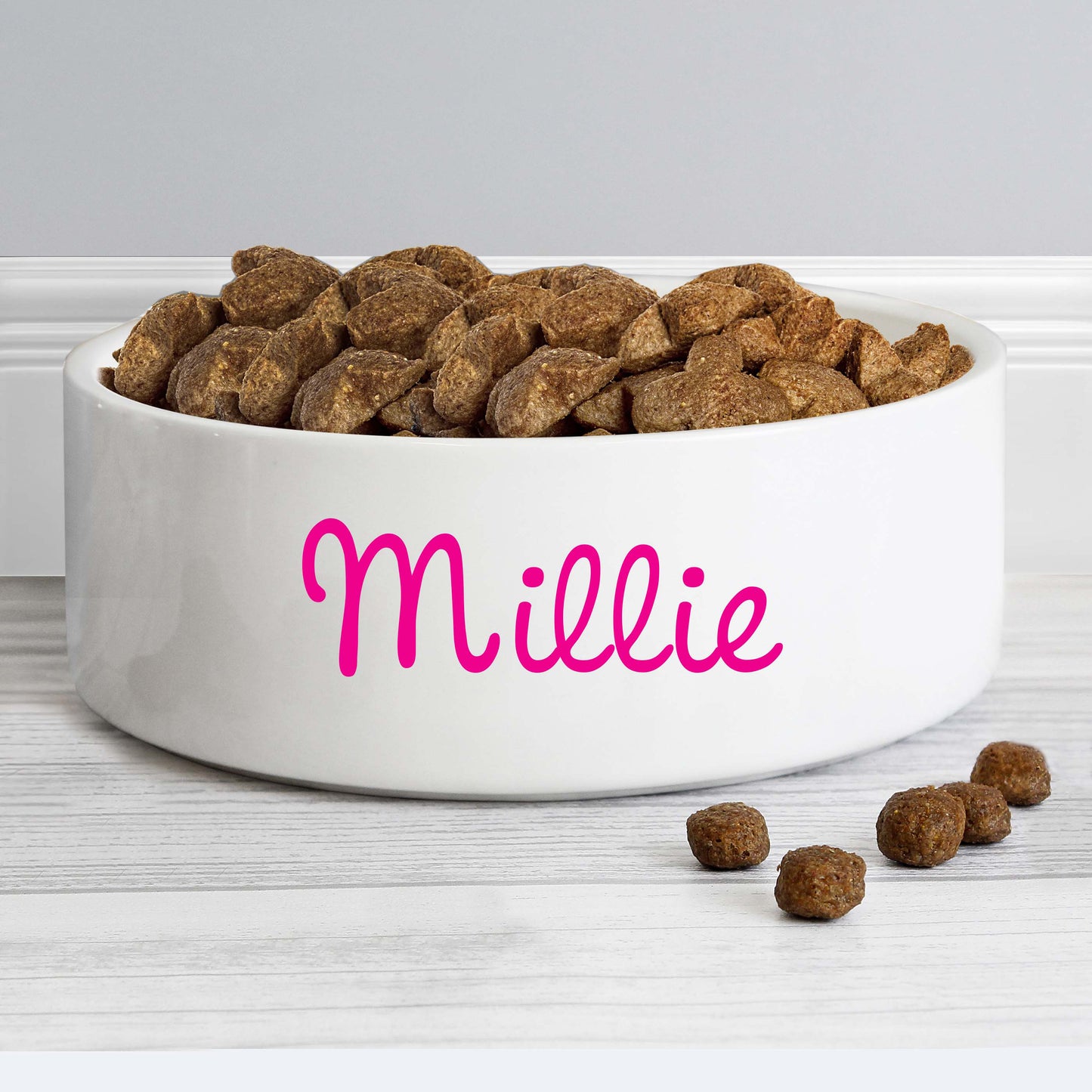Personalised Pink Name 14cm Medium Pet Bowl - MK&JD Gifts