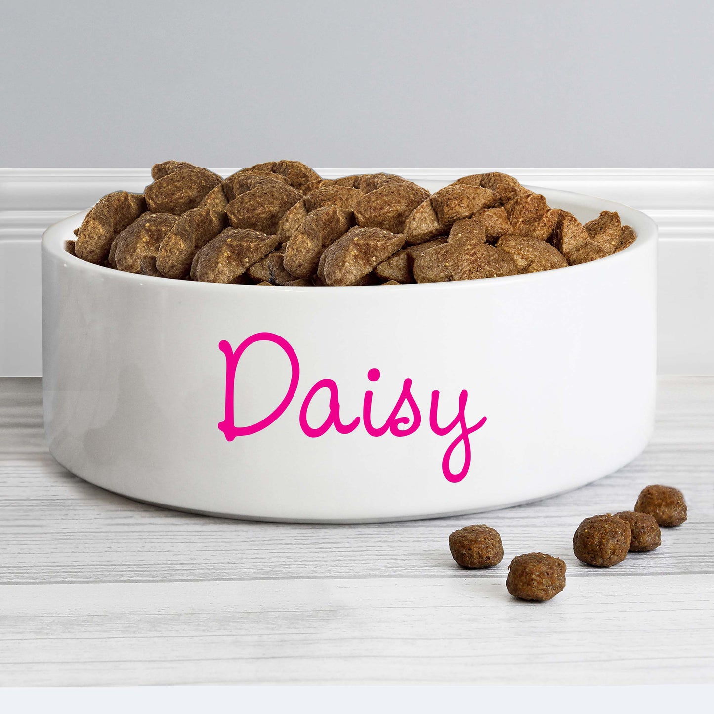 Personalised Pink Name 14cm Medium Pet Bowl - MK&JD Gifts