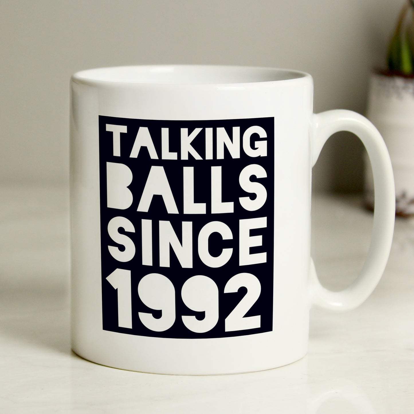 Personalised Talking Balls Since Mug - MK&JD Gifts