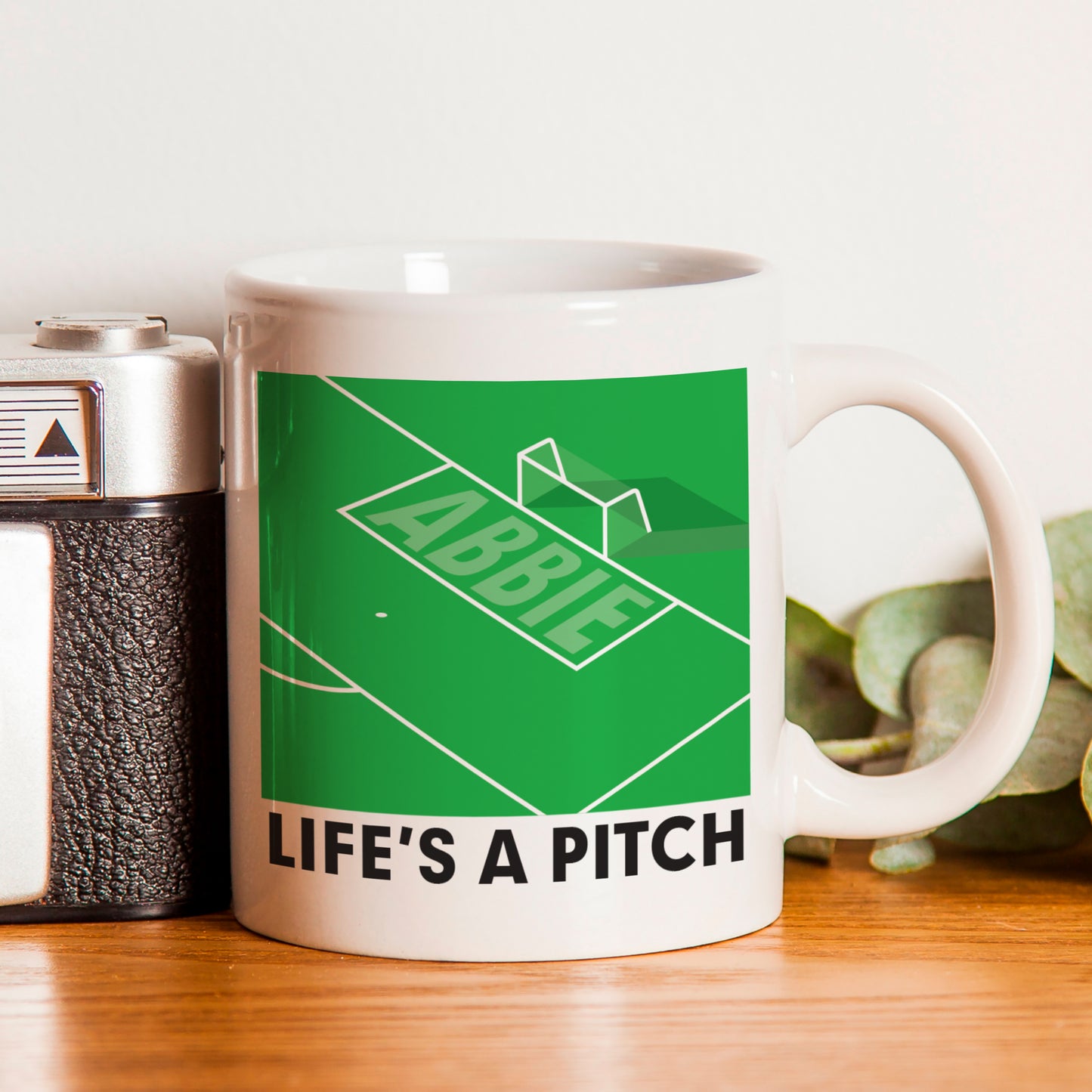 Personalised Life's A Pitch Mug - MK&JD Gifts