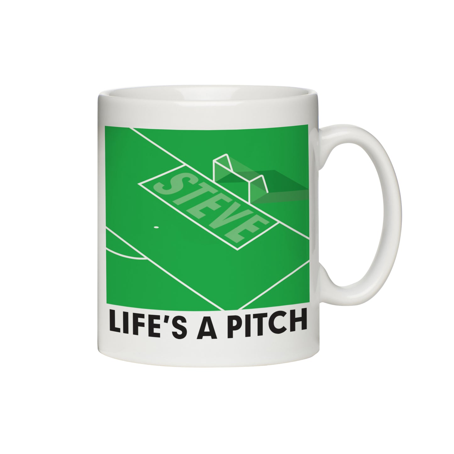 Personalised Life's A Pitch Mug - MK&JD Gifts