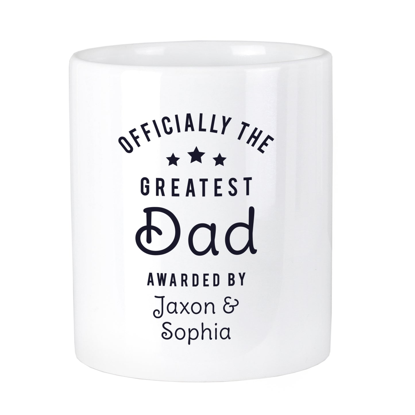 Personalised Officially The Greatest Ceramic Storage Pot - MK&JD Gifts