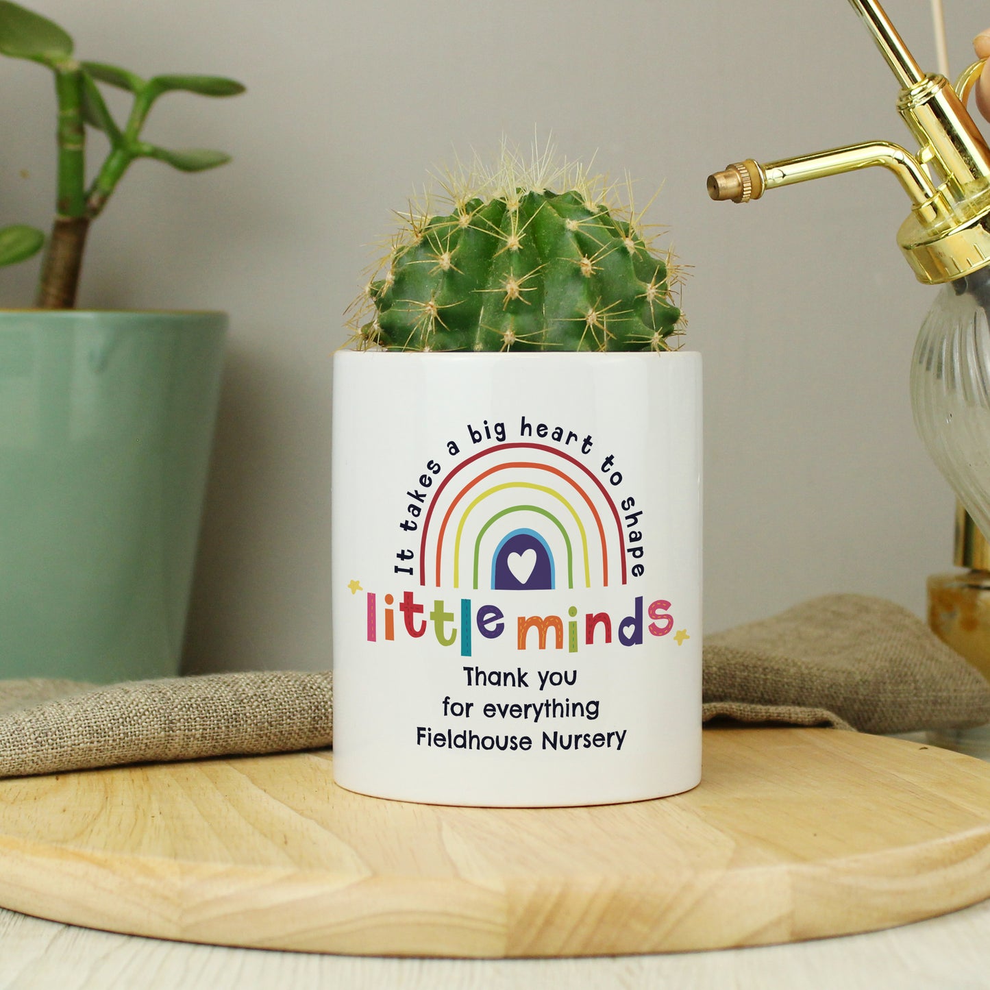 Personalised Shape Little Minds Ceramic Storage Pot - MK&JD Gifts