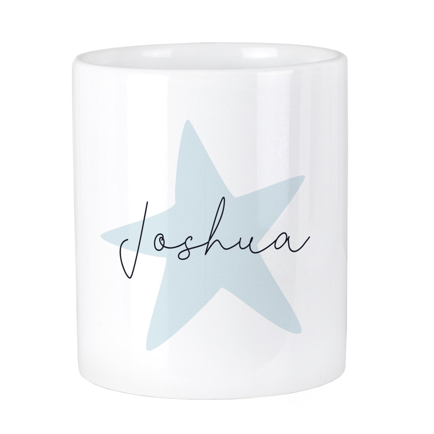 Personalised Blue Star Ceramic Storage Pot - MK&JD Gifts