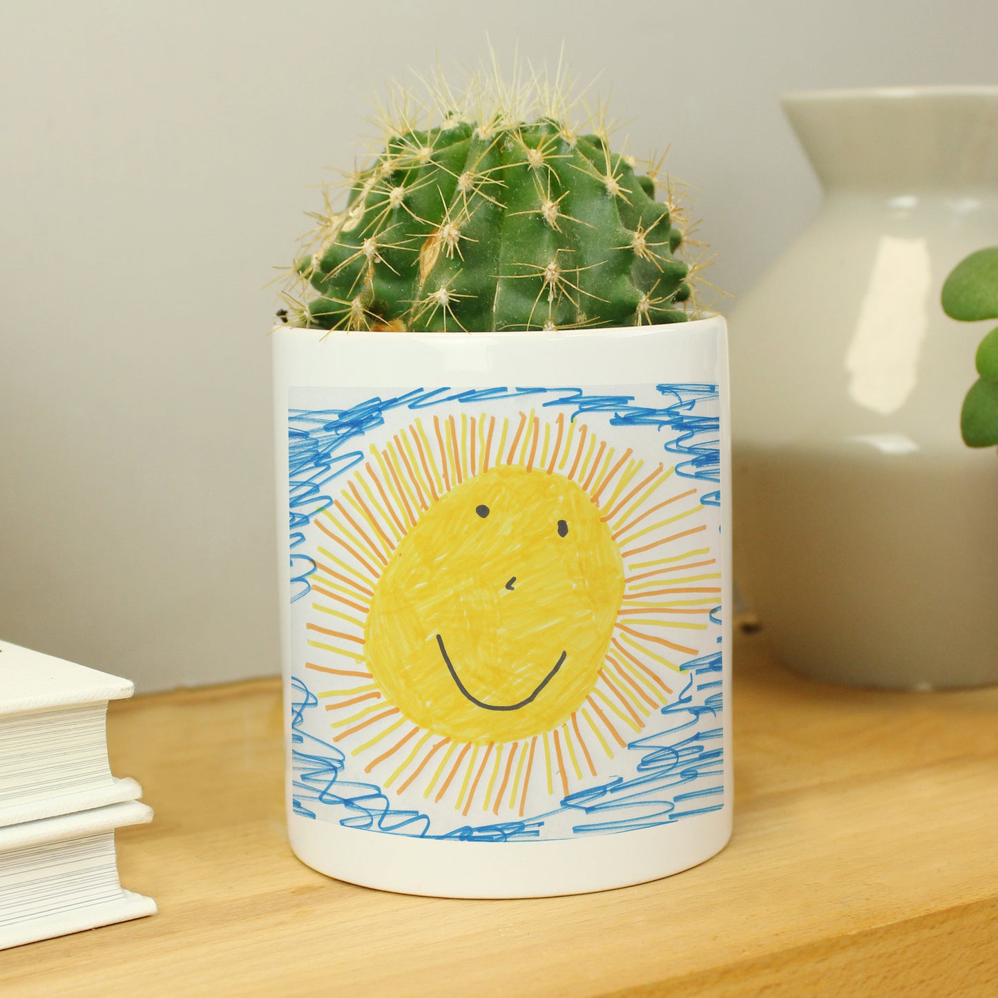 Personalised Childrens Drawing Photo Storage Pot - MK&JD Gifts