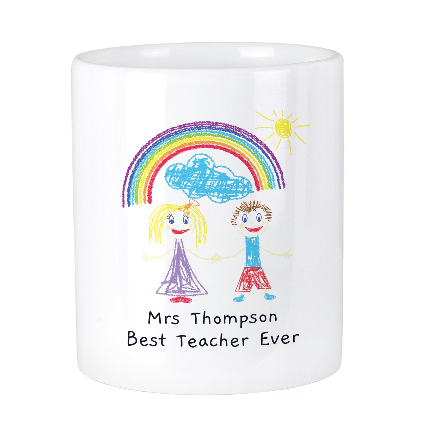 Personalised Childrens Drawing Photo Storage Pot - MK&JD Gifts