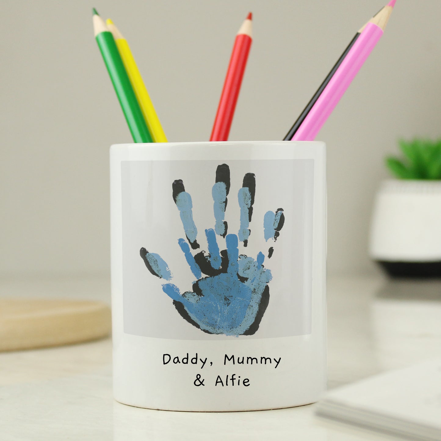 Personalised Childrens Drawing Photo Storage Pot - MK&JD Gifts