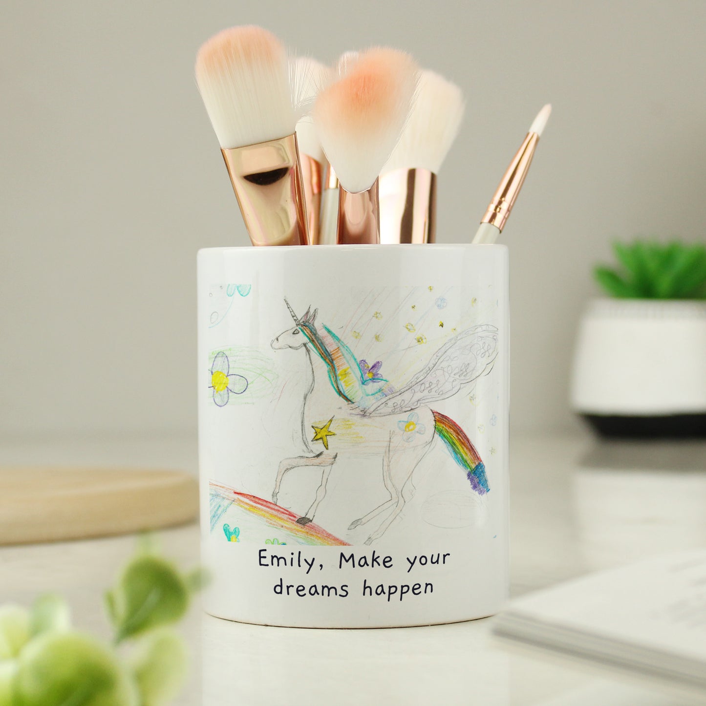 Personalised Childrens Drawing Photo Storage Pot - MK&JD Gifts