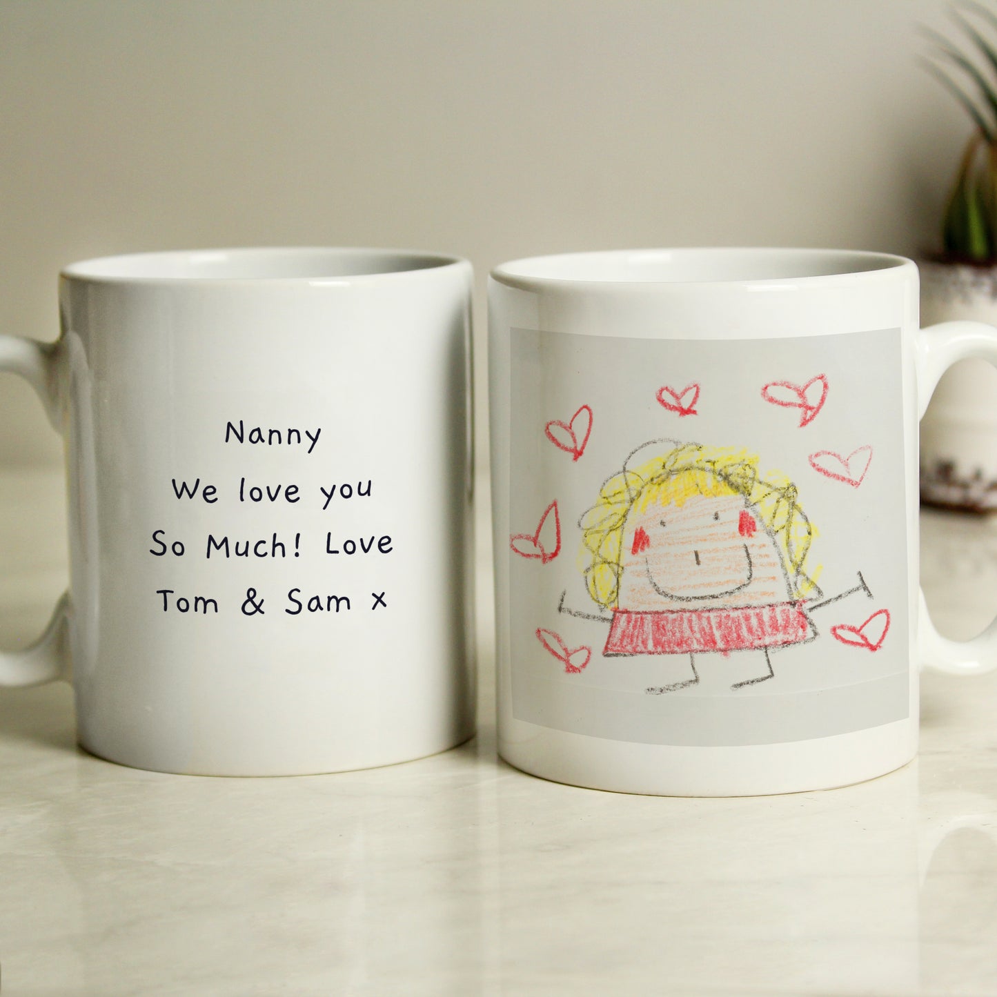 Personalised Childrens Drawing Photo Upload Mug - MK&JD Gifts