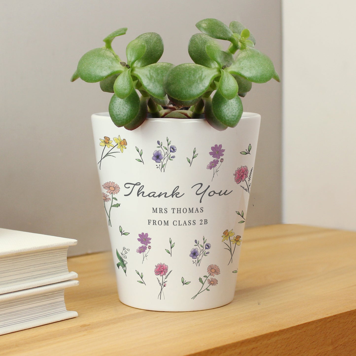 Personalised Wild Flowers Plant Pot - MK&JD Gifts