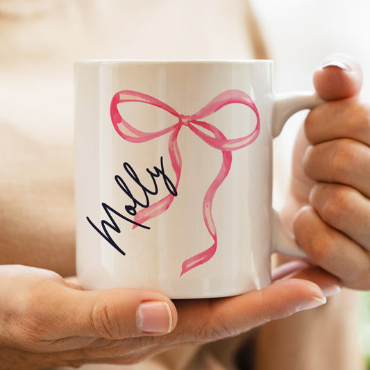 Personalised Bow Mug - MK&JD Gifts