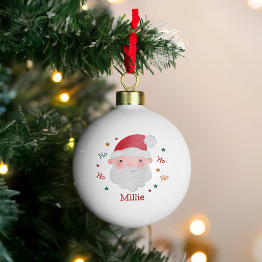 Personalised Santa Christmas Bauble - MK&JD Gifts