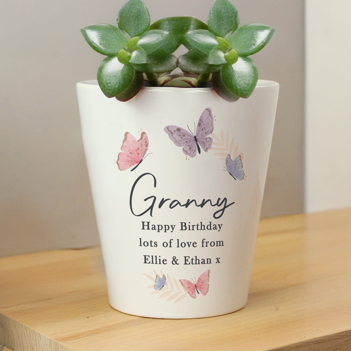 Personalised Butterfly Plant Pot