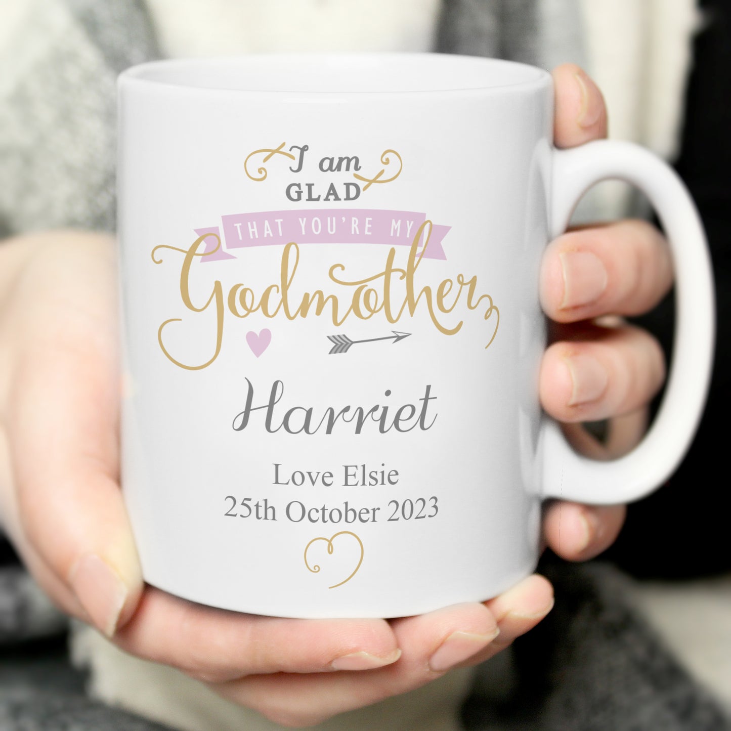 Personalised I Am Glad... Godmother Mug - MK&JD Gifts
