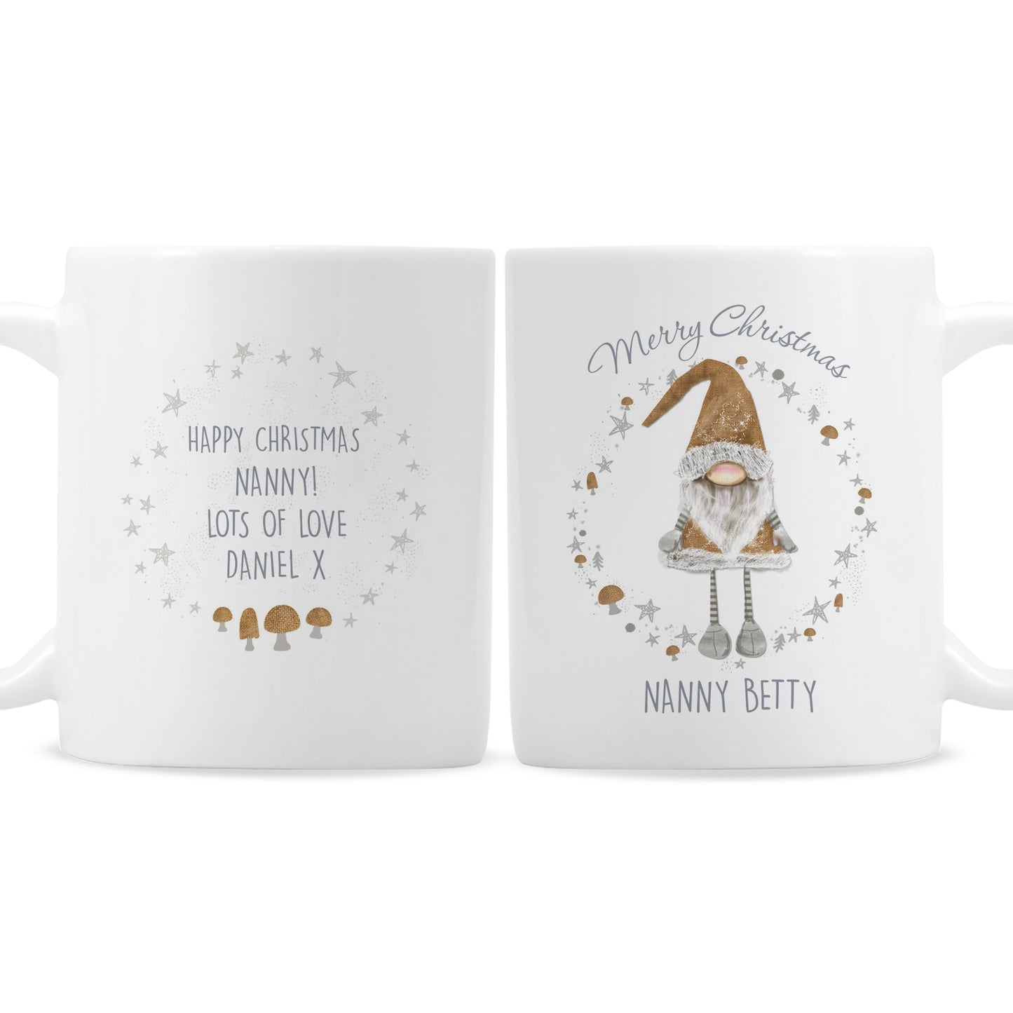 Personalised Christmas Gonk Mug - MK&JD Gifts