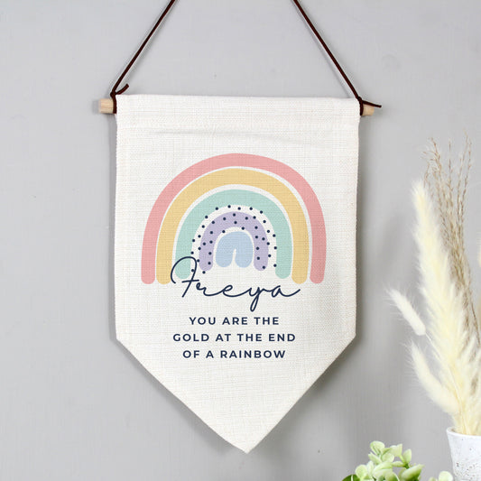 Personalised Rainbow Hanging Banner - MK&JD Gifts