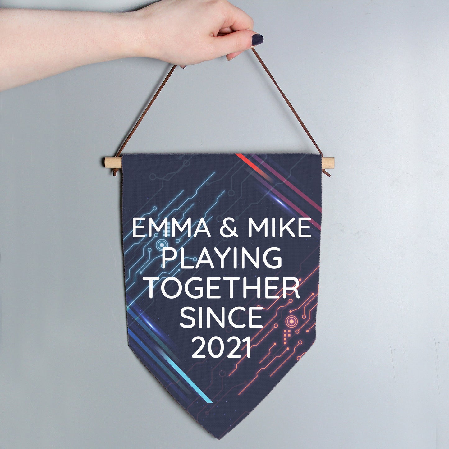 Personalised Free Text Gaming Hanging Banner - MK&JD Gifts