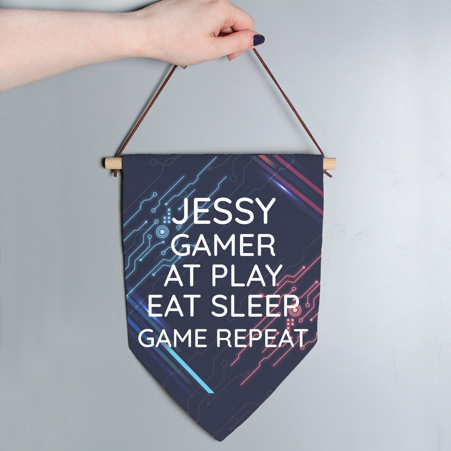 Personalised Free Text Gaming Hanging Banner - MK&JD Gifts