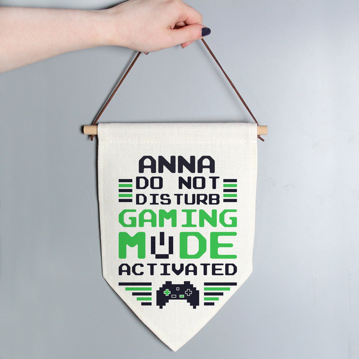 Personalised Gaming Mode Hanging Banner - MK&JD Gifts
