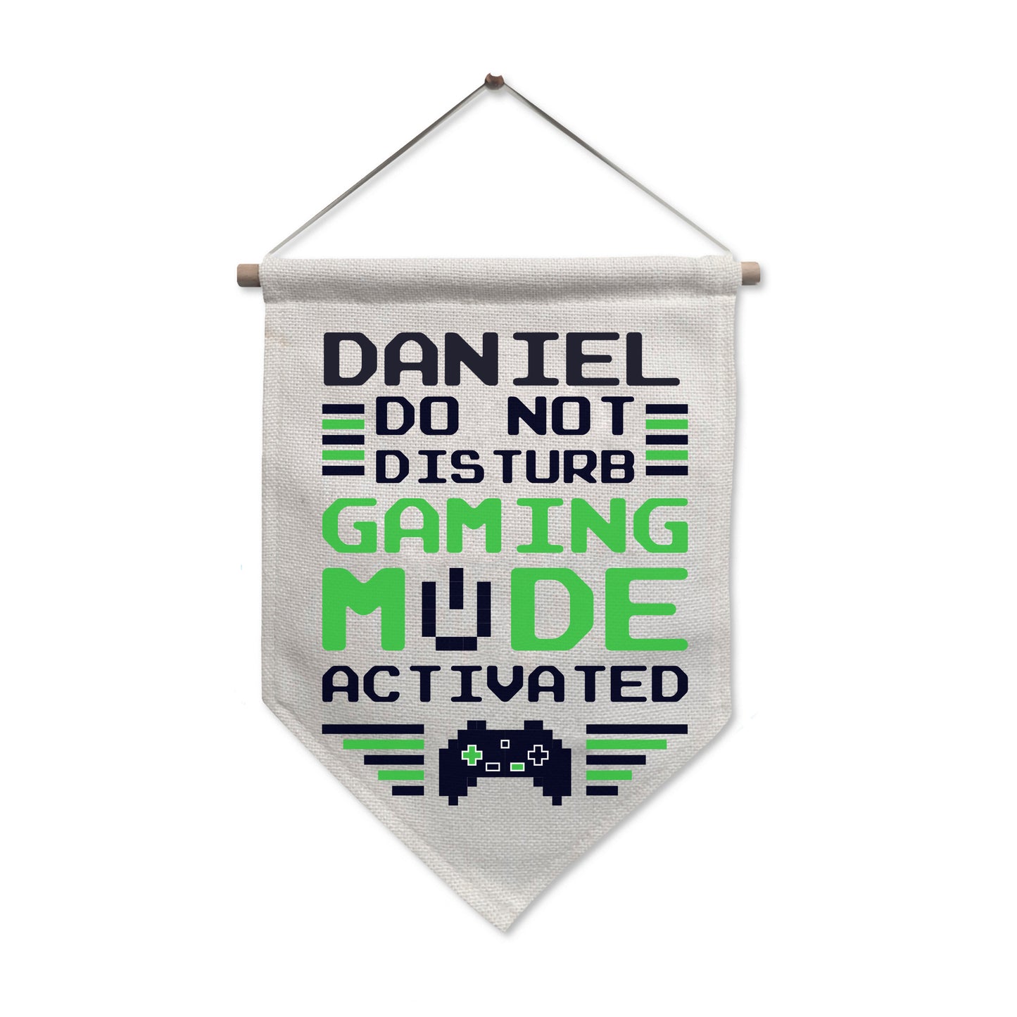 Personalised Gaming Mode Hanging Banner - MK&JD Gifts