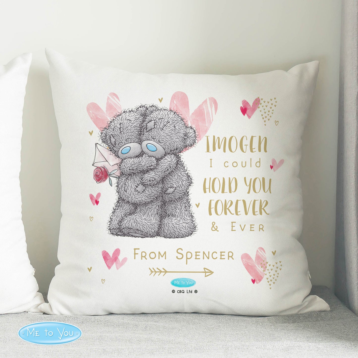 Personalised Me To You Hold You Forever Cushion - MK&JD Gifts