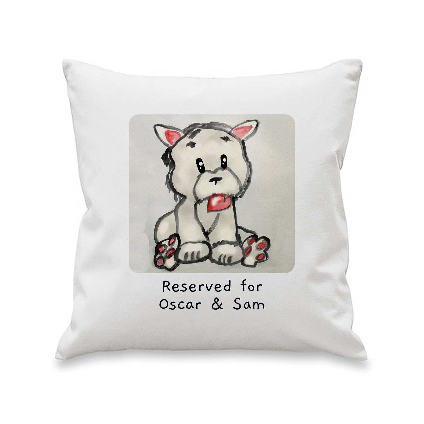Personalised Childrens Drawing Photo Upload Cushion - MK&JD Gifts