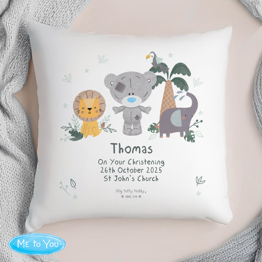 Personalised Tiny Tatty Teddy Jungle Animals Cushion - MK&JD Gifts
