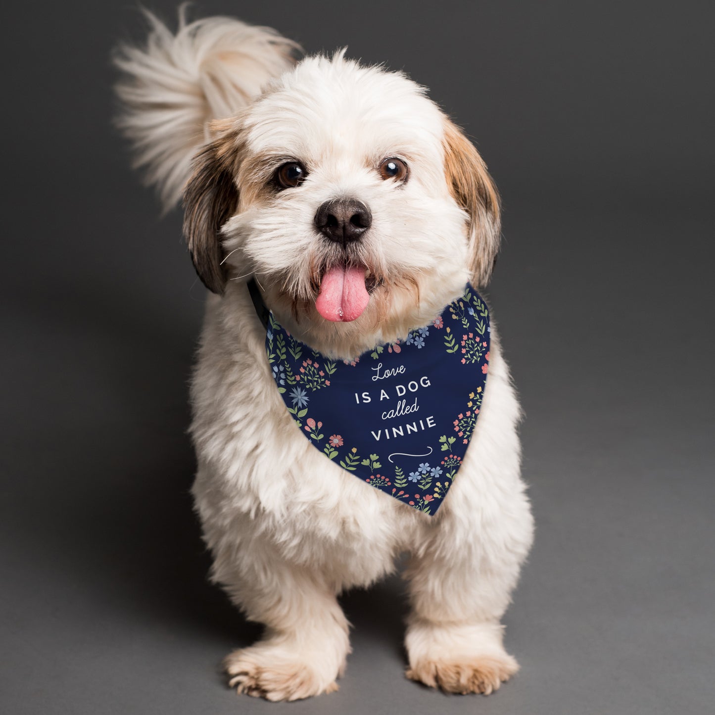 Personalised Floral Dog Bandana - MK&JD Gifts